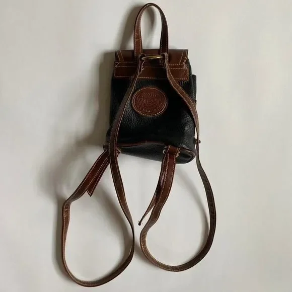 Black & brown mini backpack - Picture 2 of 8